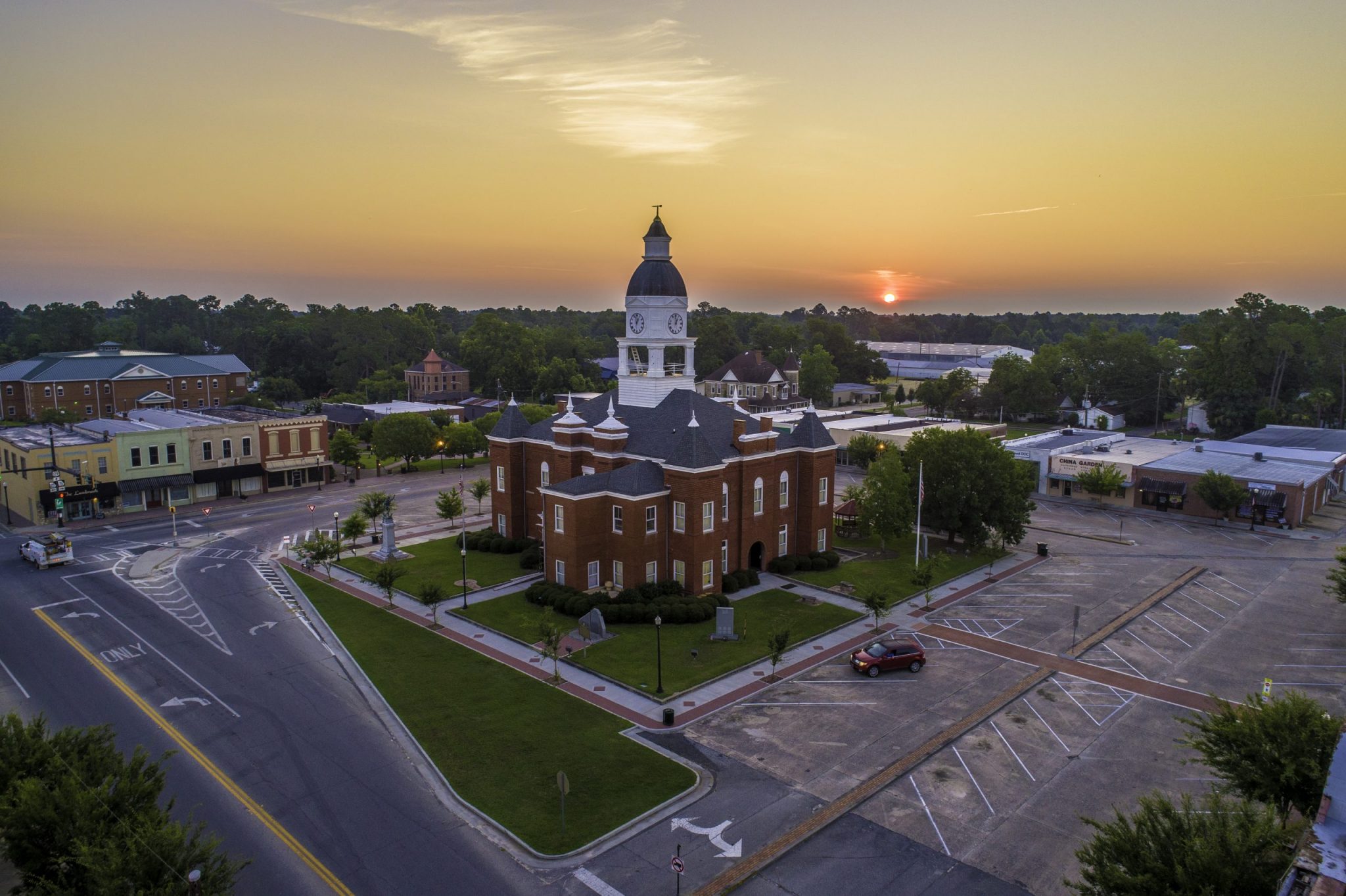 Nashville Sunrise Aerial