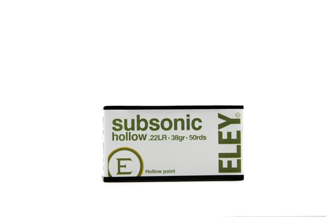 ELEY subsonic hollow Ammunition 22 Long Rifle (500)