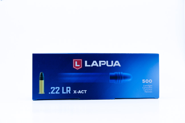 Lapua X-Act Ammunition 22 Long Rifle (500)