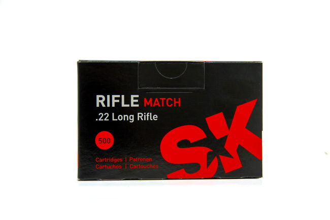 SK Rifle Match Ammunition 22 Long Rifle (500)